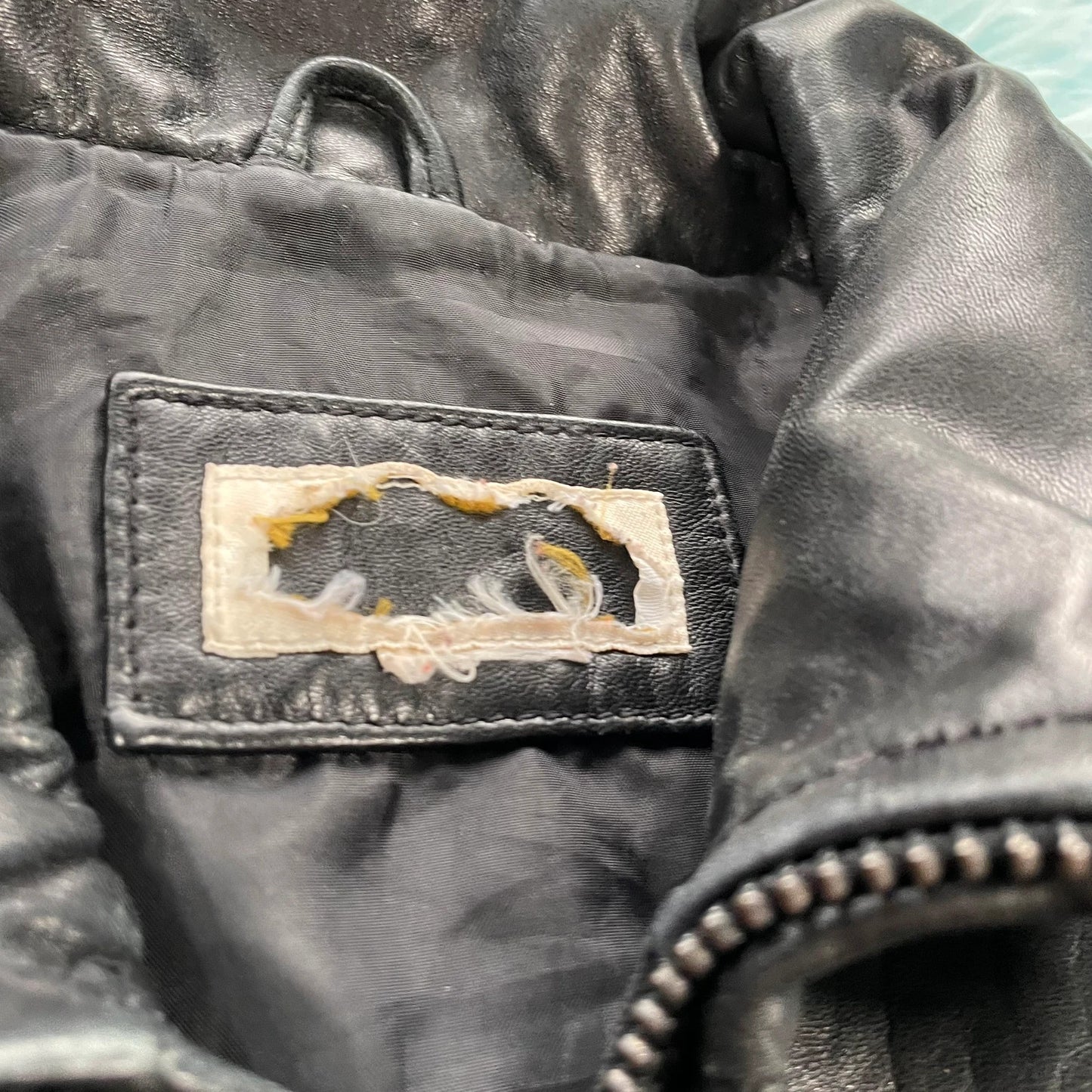 Black M&S Leather Jacket - Size 10