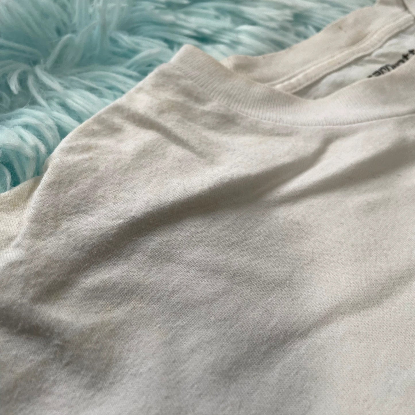 White Carhartt T Shirt Graphic - Small