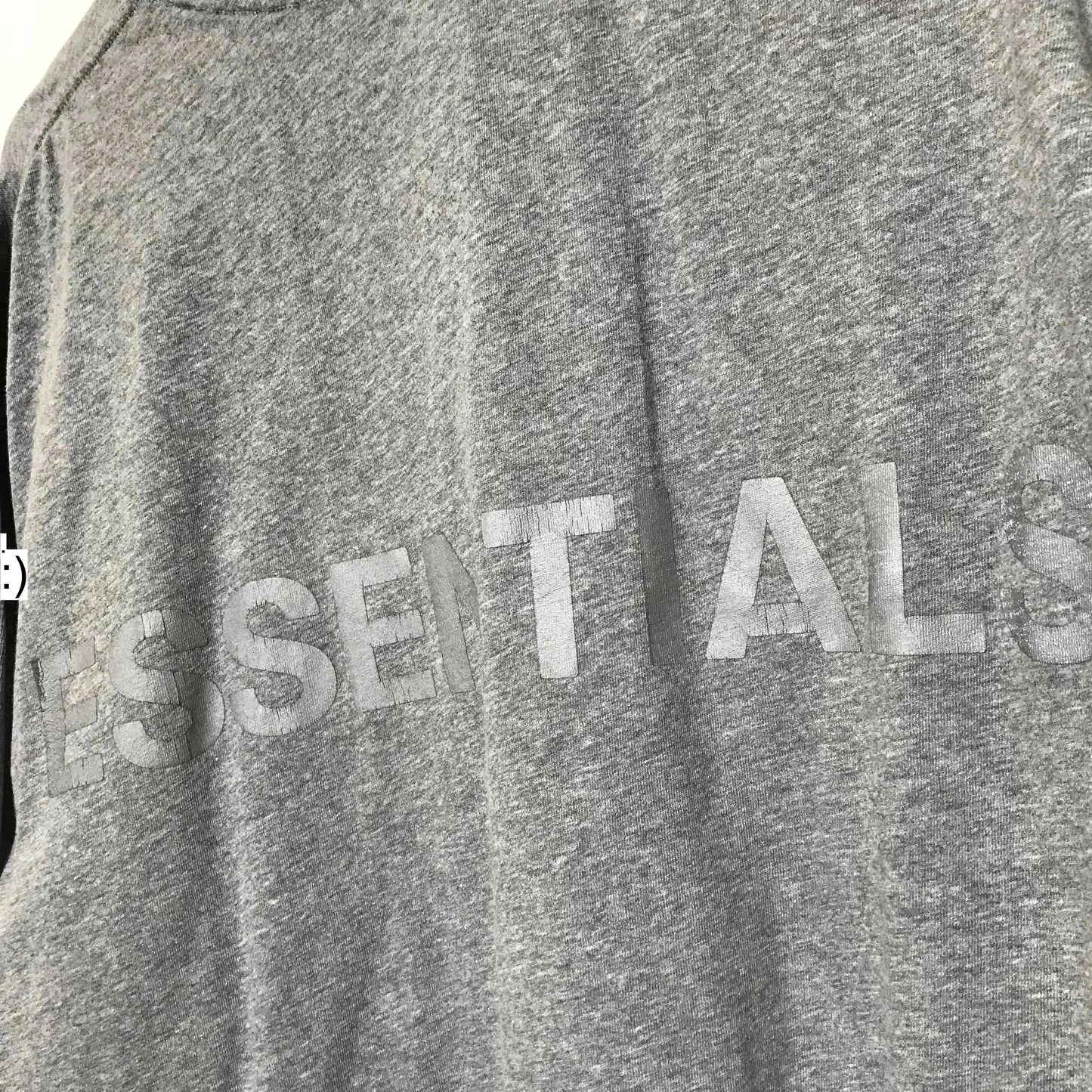 Grey Essentials Fear of God Graphic T Shirt - Large