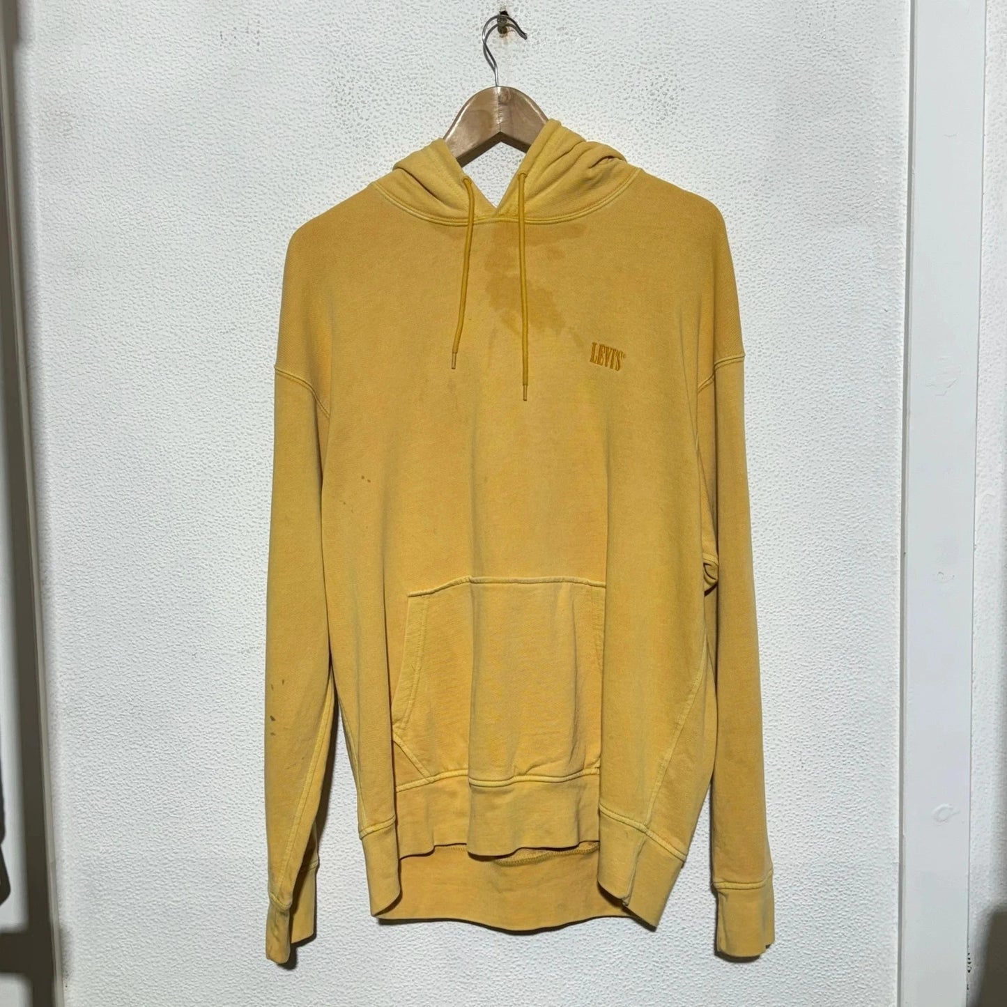 Yellow Levi’s Hoodie Plain - Large
