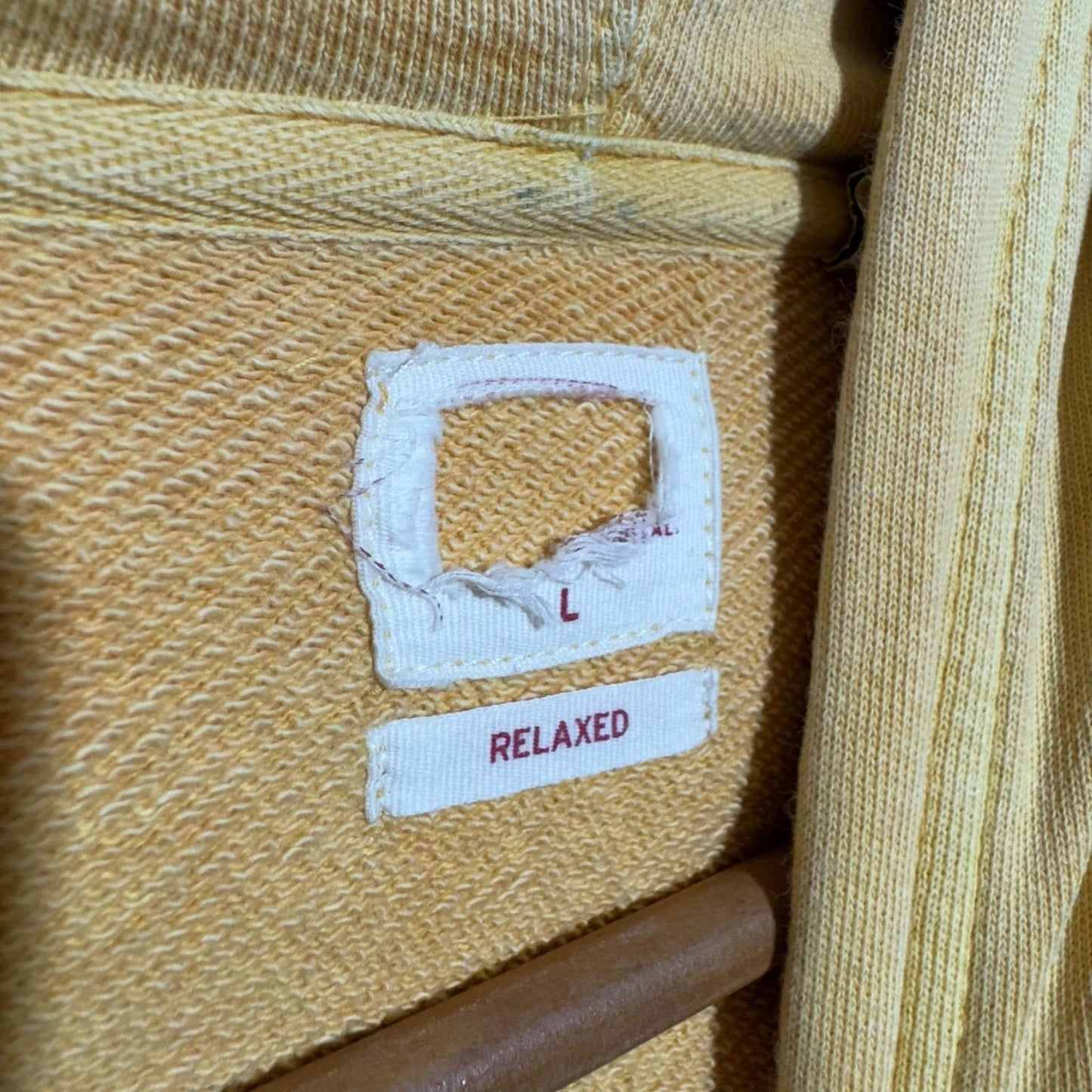 Yellow Levi’s Hoodie Plain - Large