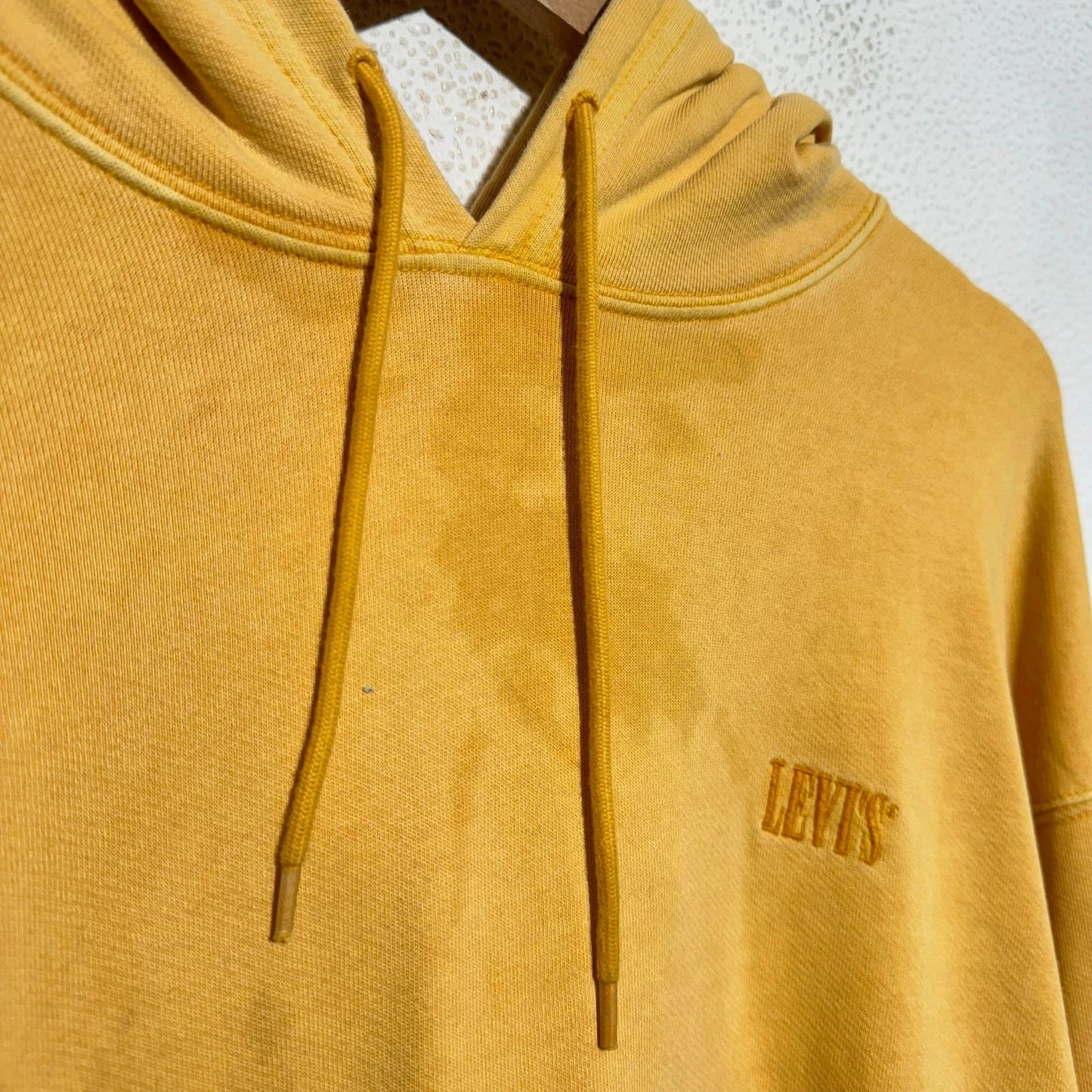 Yellow Levi’s Hoodie Plain - Large