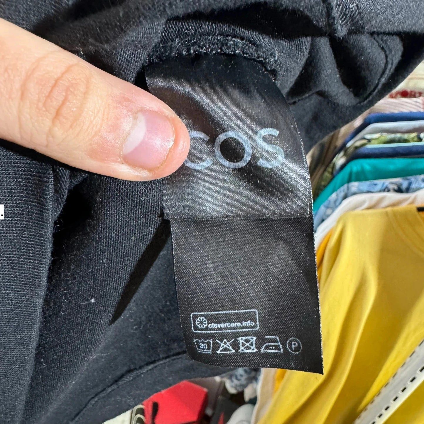 Black Cos T Shirt Plain - Small