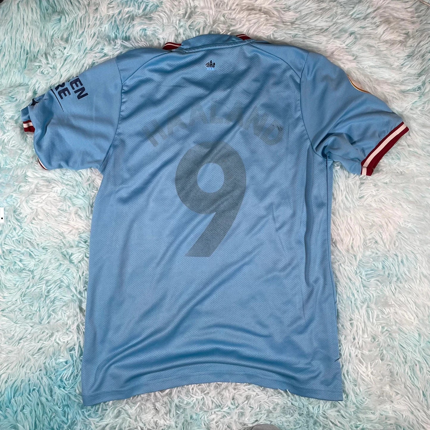2022 Man City Shirt Haaland Puma Home Kit - Medium