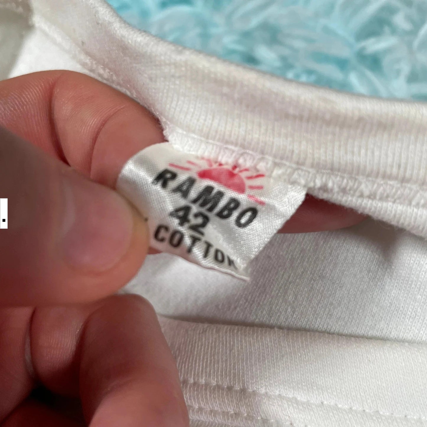 Vintage 80s White Hong Kong Graphic T Shirt - Large