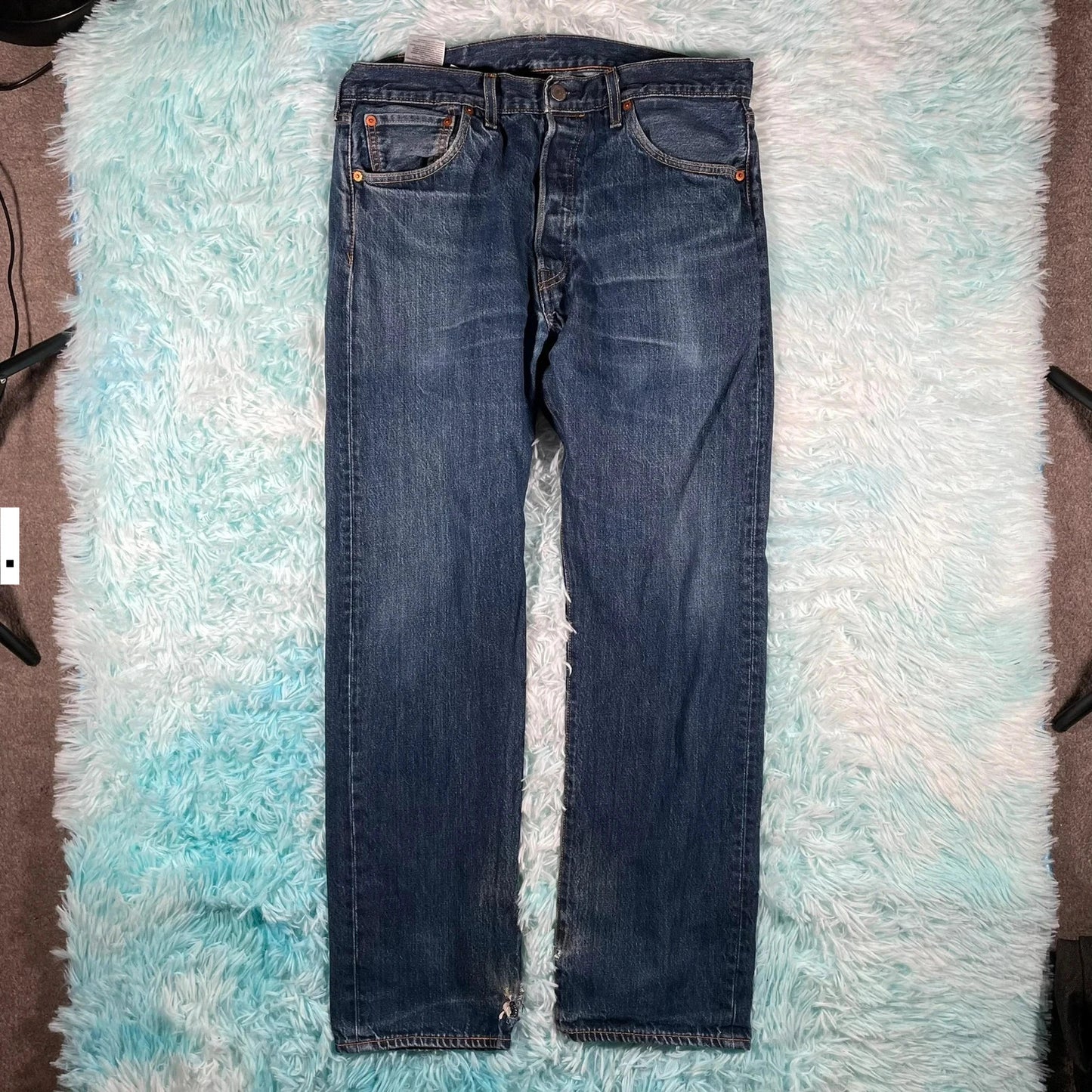 Blue Levi’s 501 Premium Jeans Straight Leg - W34 L30
