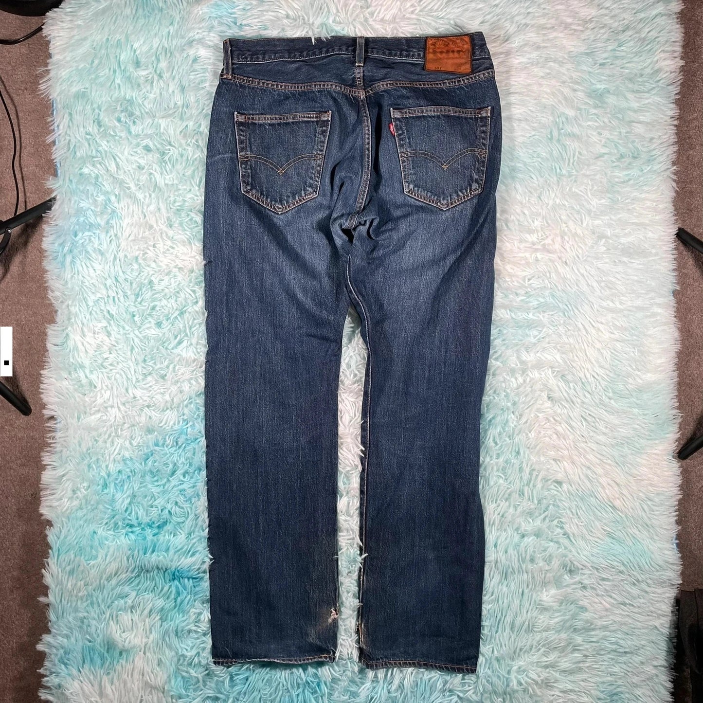 Blue Levi’s 501 Premium Jeans Straight Leg - W34 L30