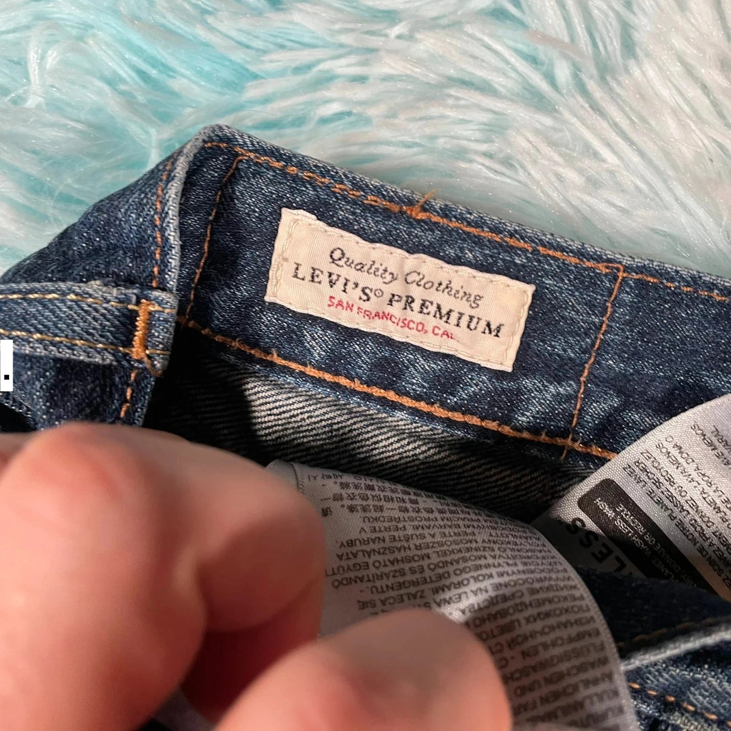 Blue Levi’s 501 Premium Jeans Straight Leg - W34 L30
