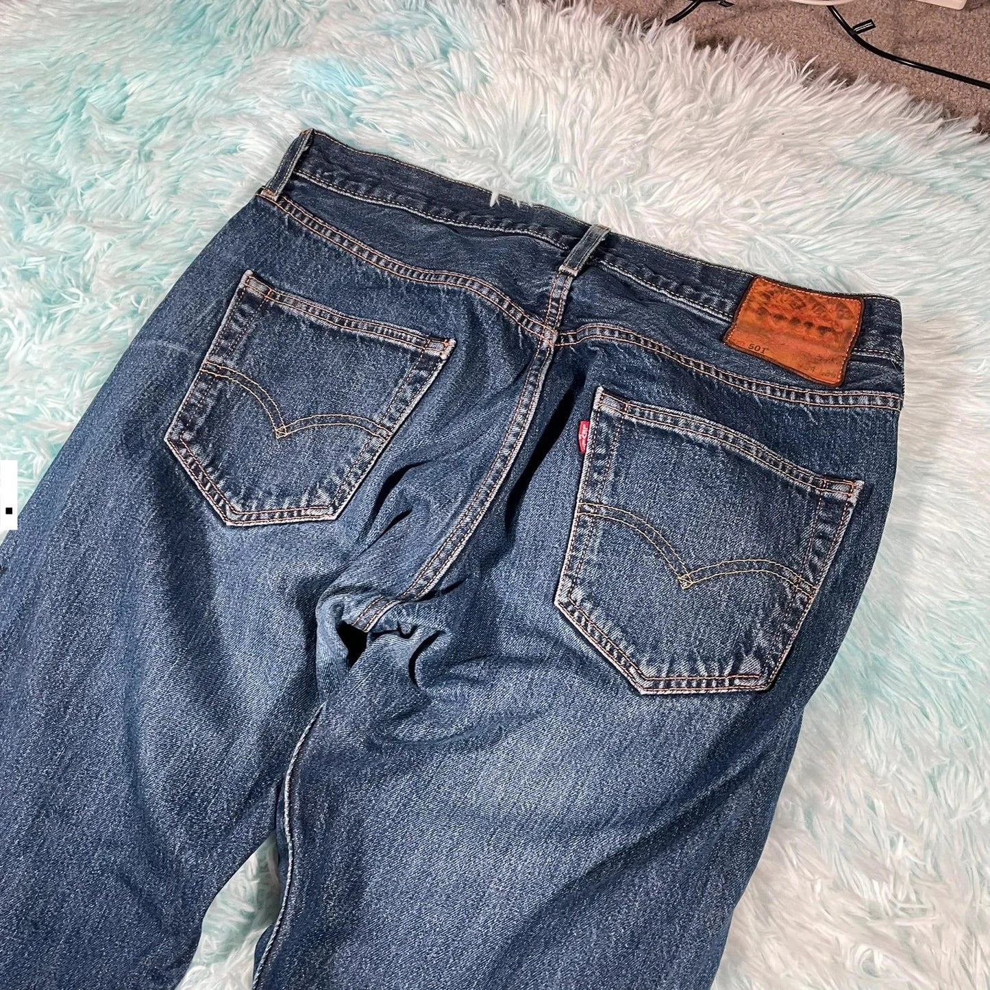 Blue Levi’s 501 Premium Jeans Straight Leg - W34 L30