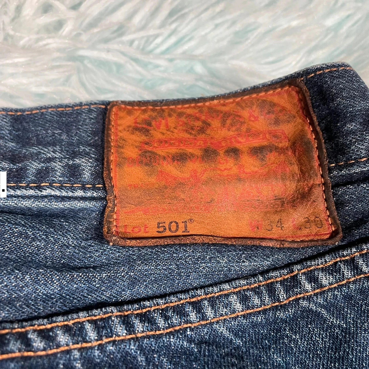 Blue Levi’s 501 Premium Jeans Straight Leg - W34 L30
