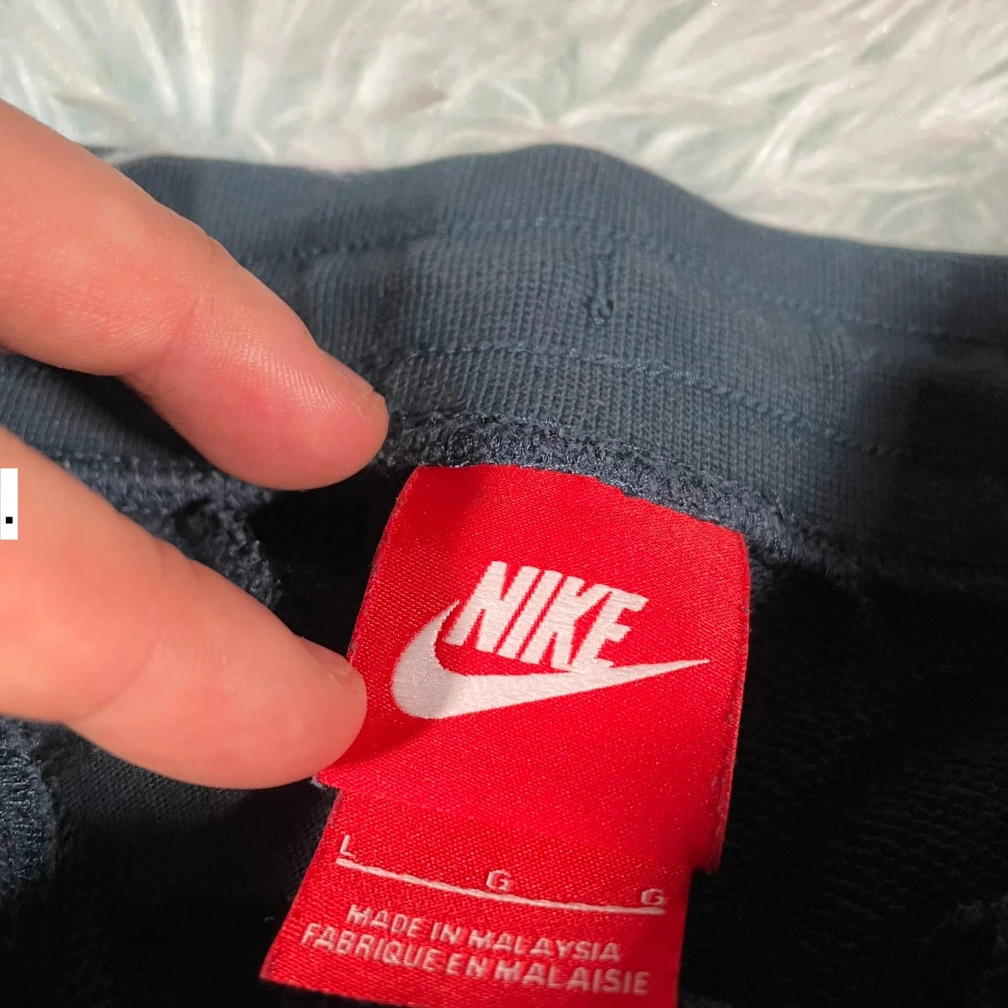 Navy Nike Jogging Bottoms - Large