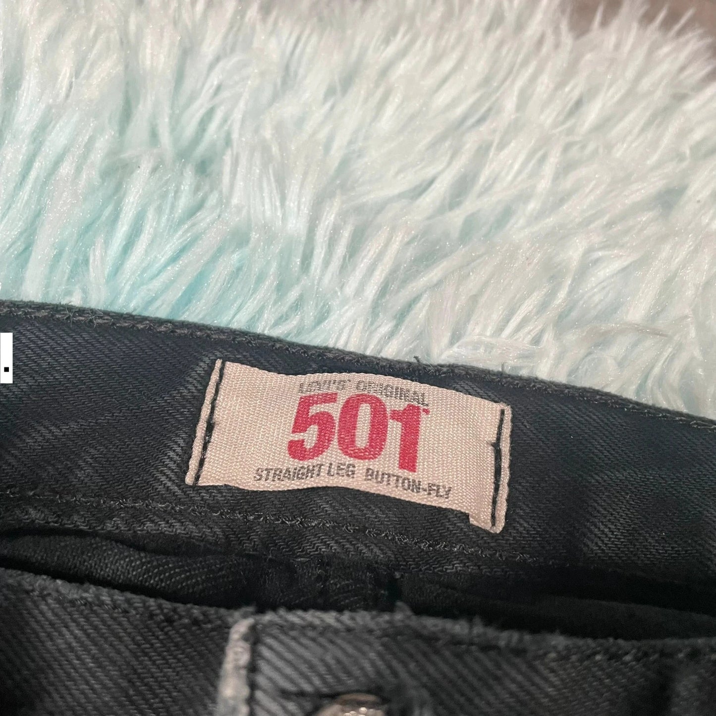 Vintage 90s Black Levi’s 501 Jeans Straight Leg - 33W 32L