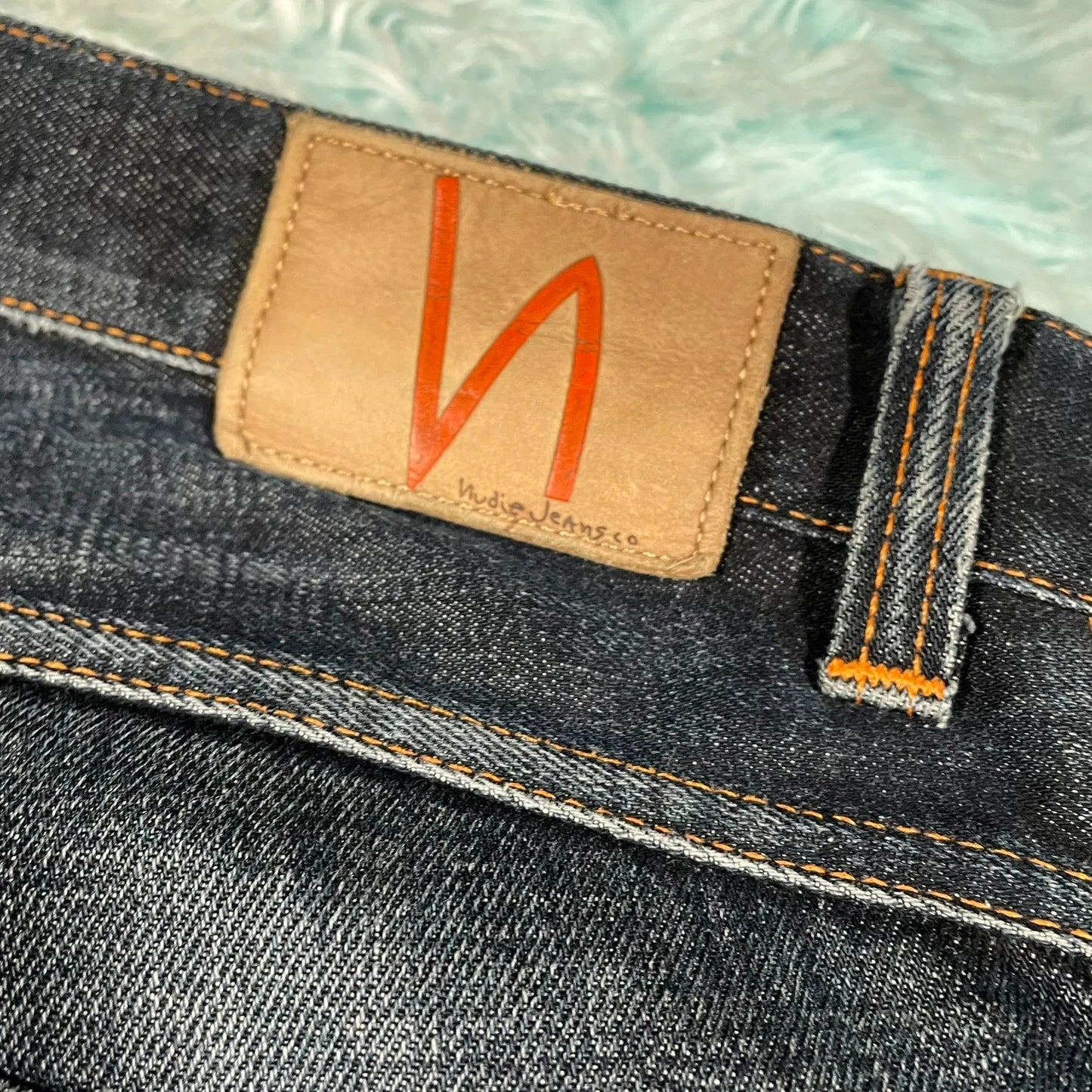 Navy Nudie Jeans Straight Leg - W31 L32
