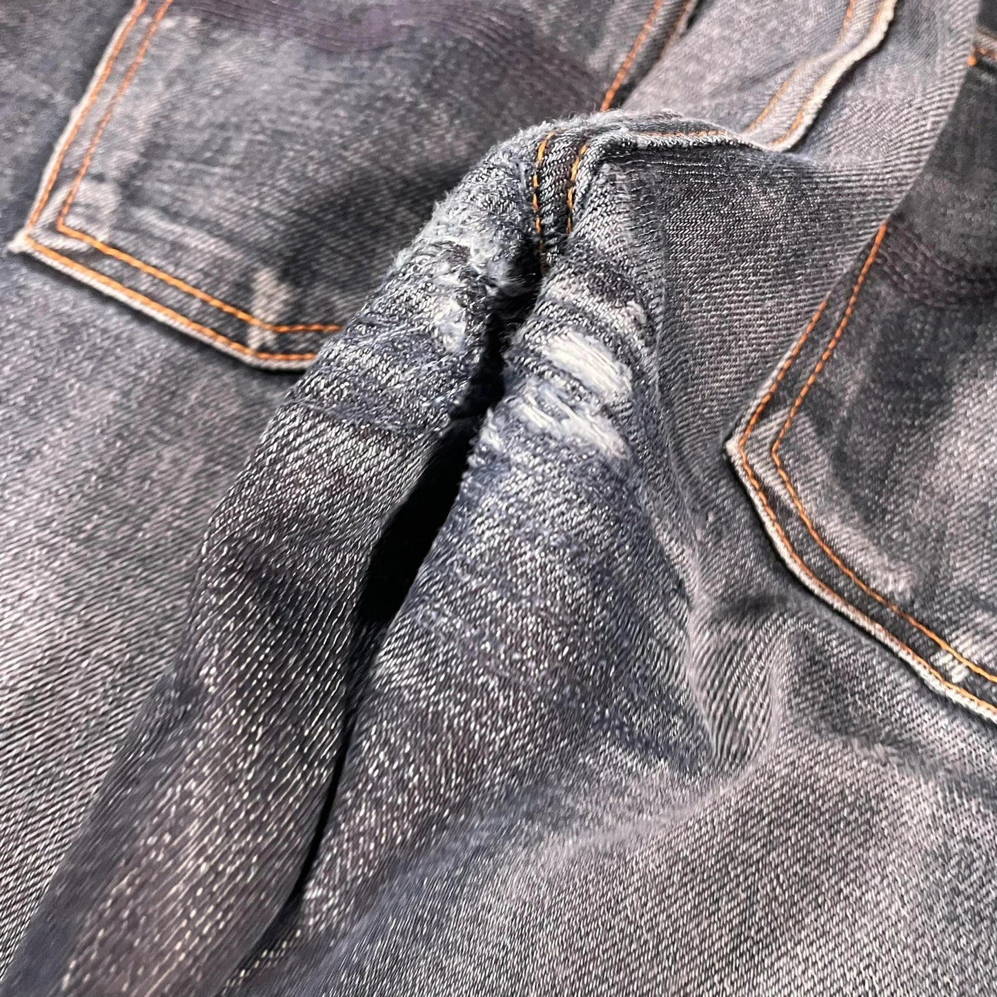 Navy Nudie Jeans Straight Leg - W31 L32