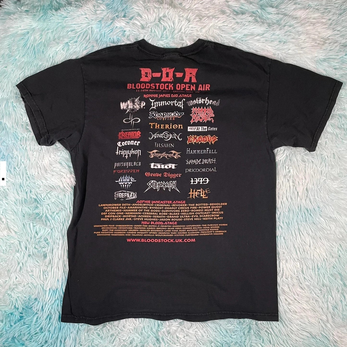 Vintage Black 2011 Bloodstock Festival T Shirt - Large