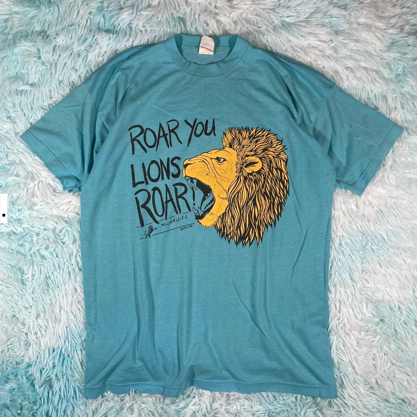 Vintage 1988 80s Millwall Graphic T Shirt - Large
