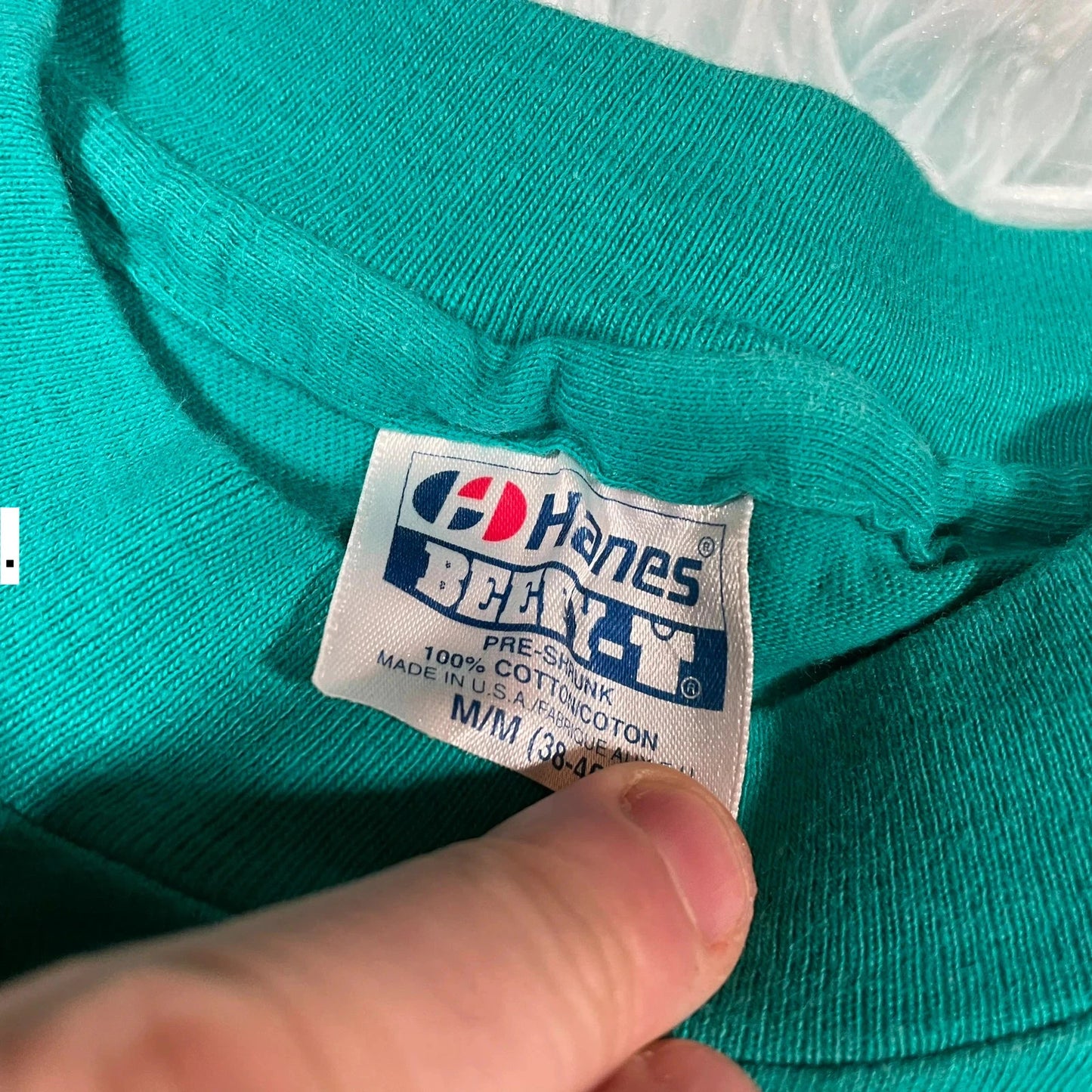 Vintage 90s Turquoise Jackson Hole T Shirt - Medium