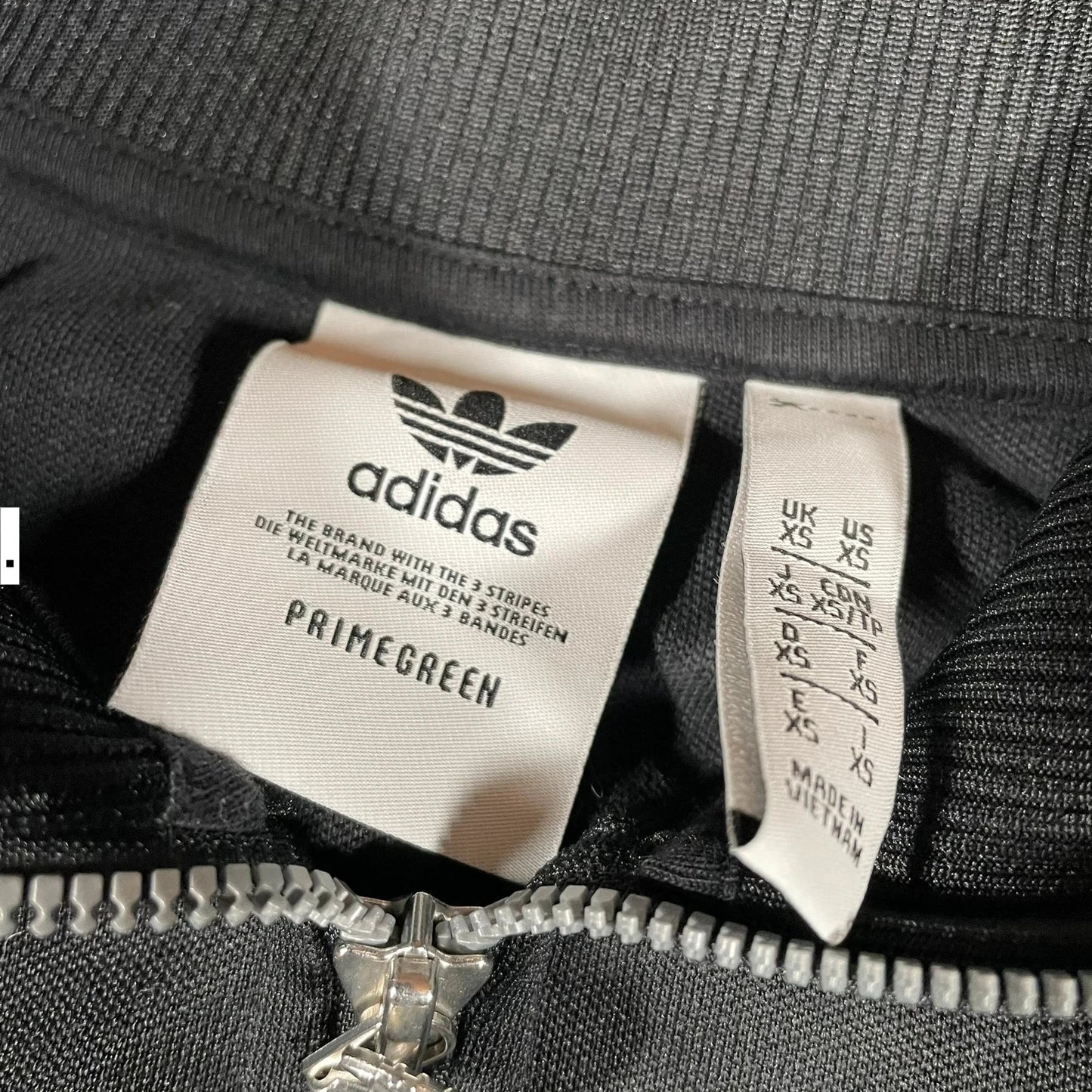 Vintage Black Adidas Track Jacket - XS