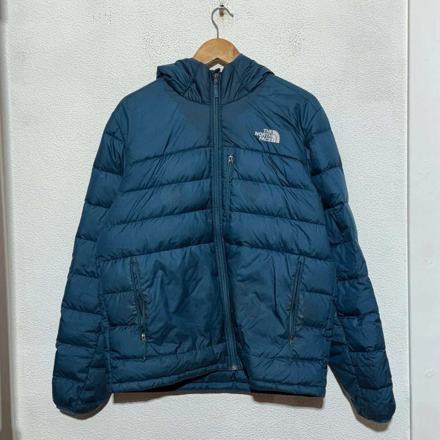 Blue The North Face Puffer Jacket - Large