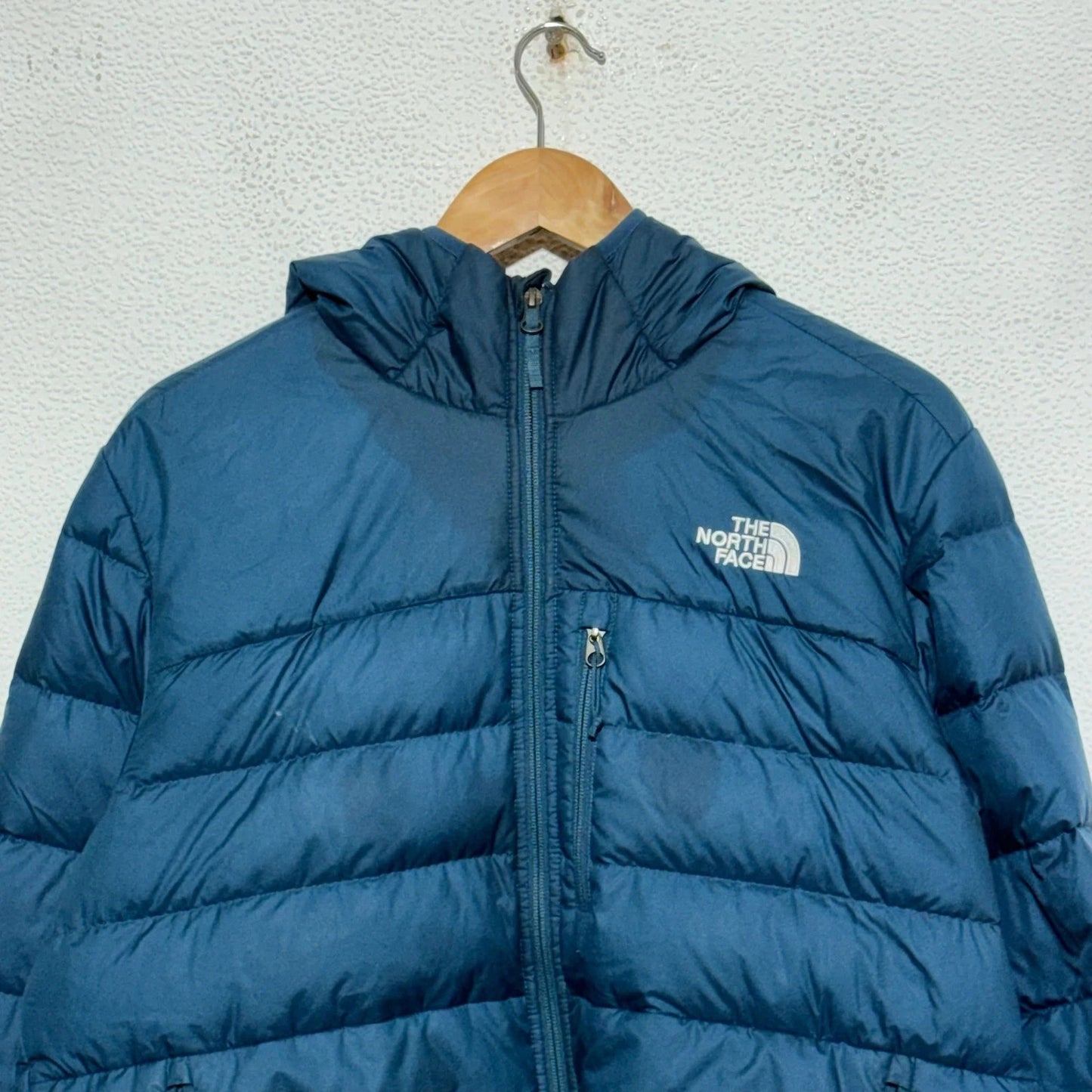 Blue The North Face Puffer Jacket - Large