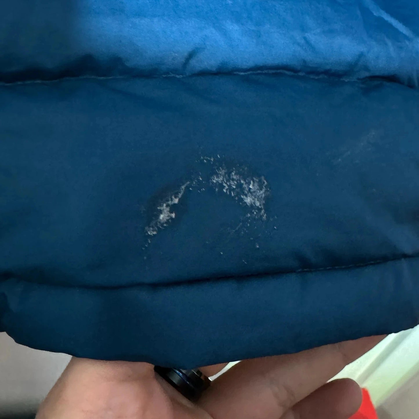 Blue The North Face Puffer Jacket - Large