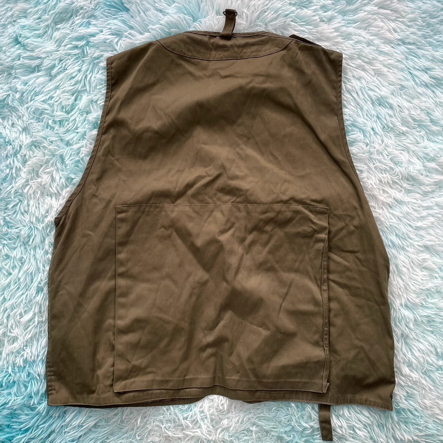 Vintage Khaki Utility Fishing Vest Jacket - 3XL