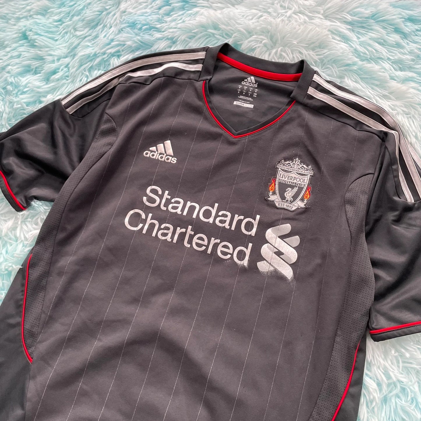 2011-12 Liverpool Shirt Away Kit Adidas Lucas - Medium