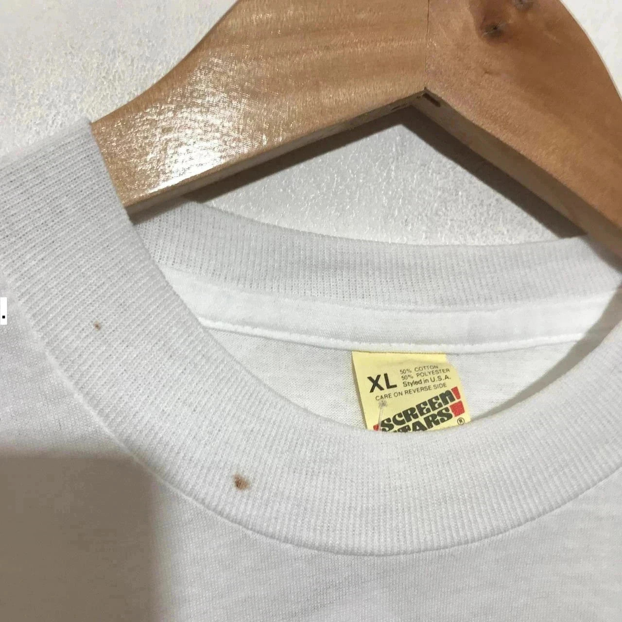 Deadstock Vintage 1988 White Die Hard Movie Promo T Shirt Screen Stars - XL