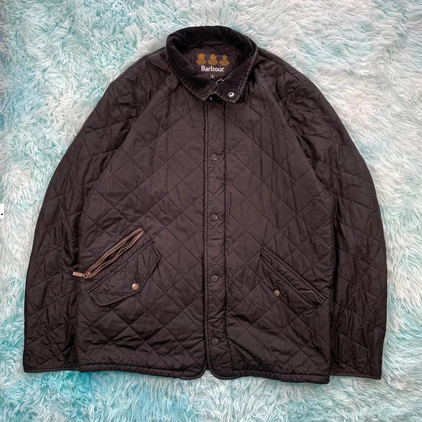 Black Barbour Quilted Jacket - Medium