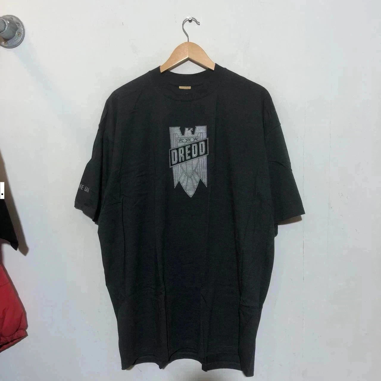 Vintage 90s Grey Judge Dredd Movie Promo T shirt Graphic Print - XXL