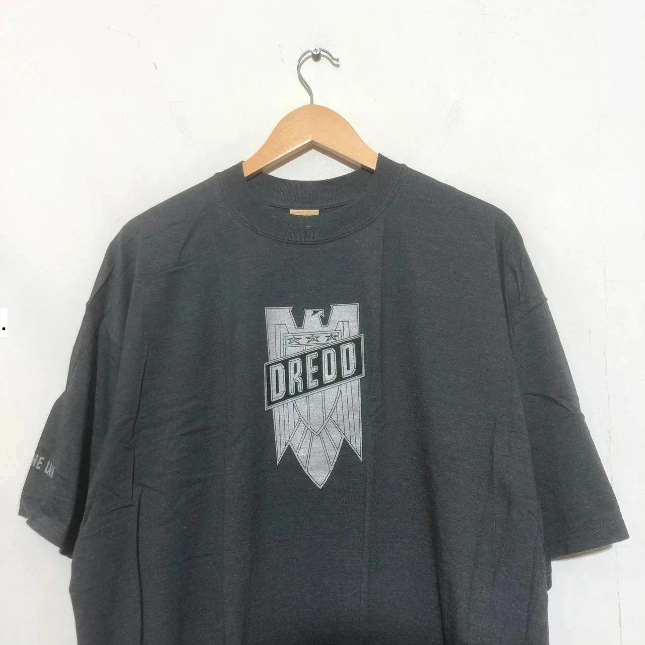 Vintage 90s Grey Judge Dredd Movie Promo T shirt Graphic Print - XXL