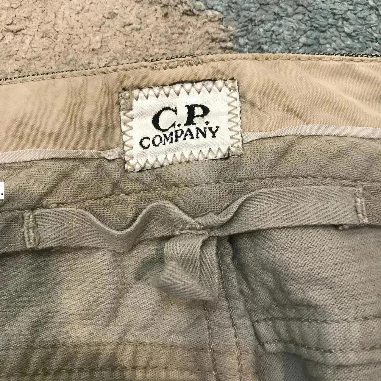 Vintage Khaki Checkered CP Company Trousers - 38W 32L
