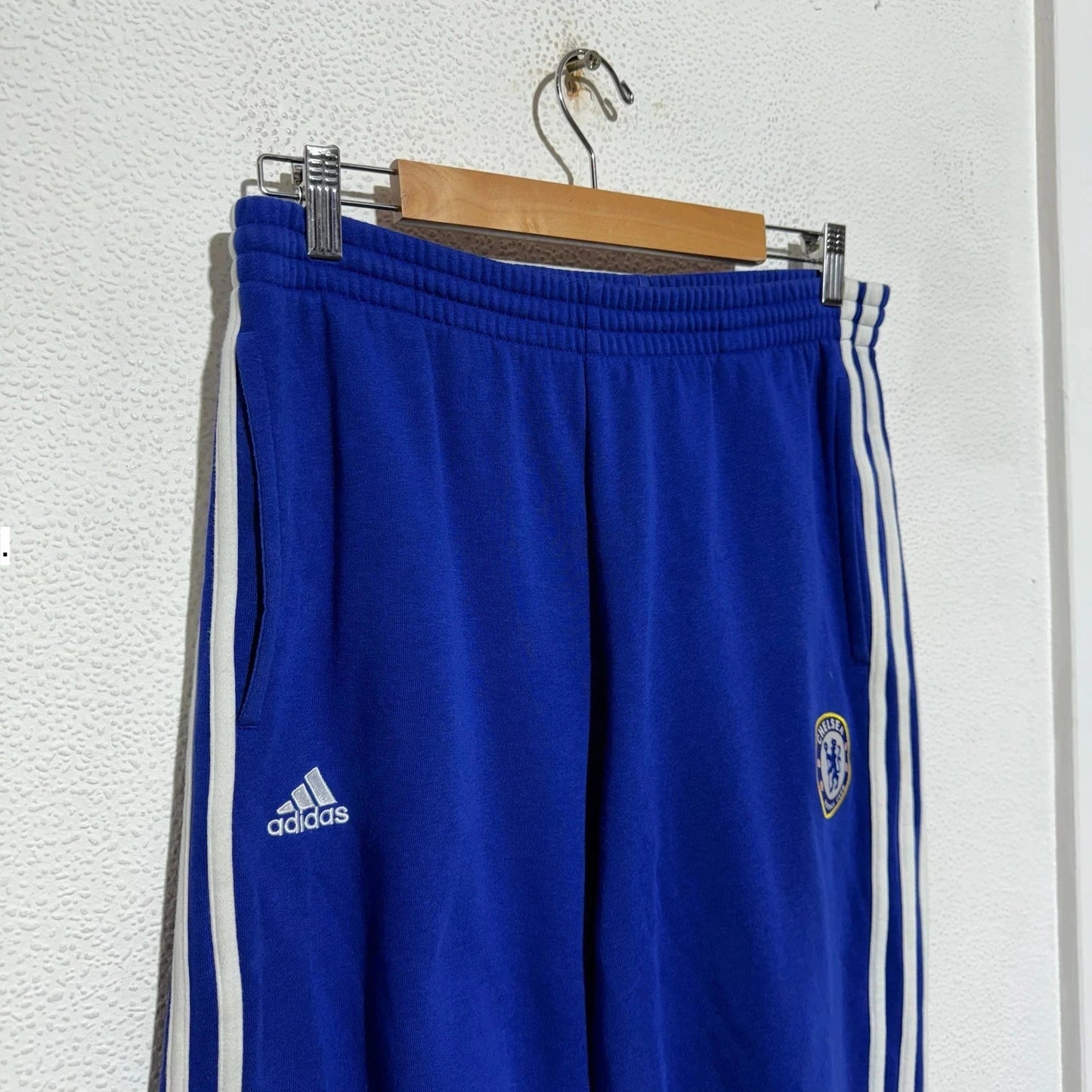 Blue Chelsea Adidas Tracksuit Bottoms - medium