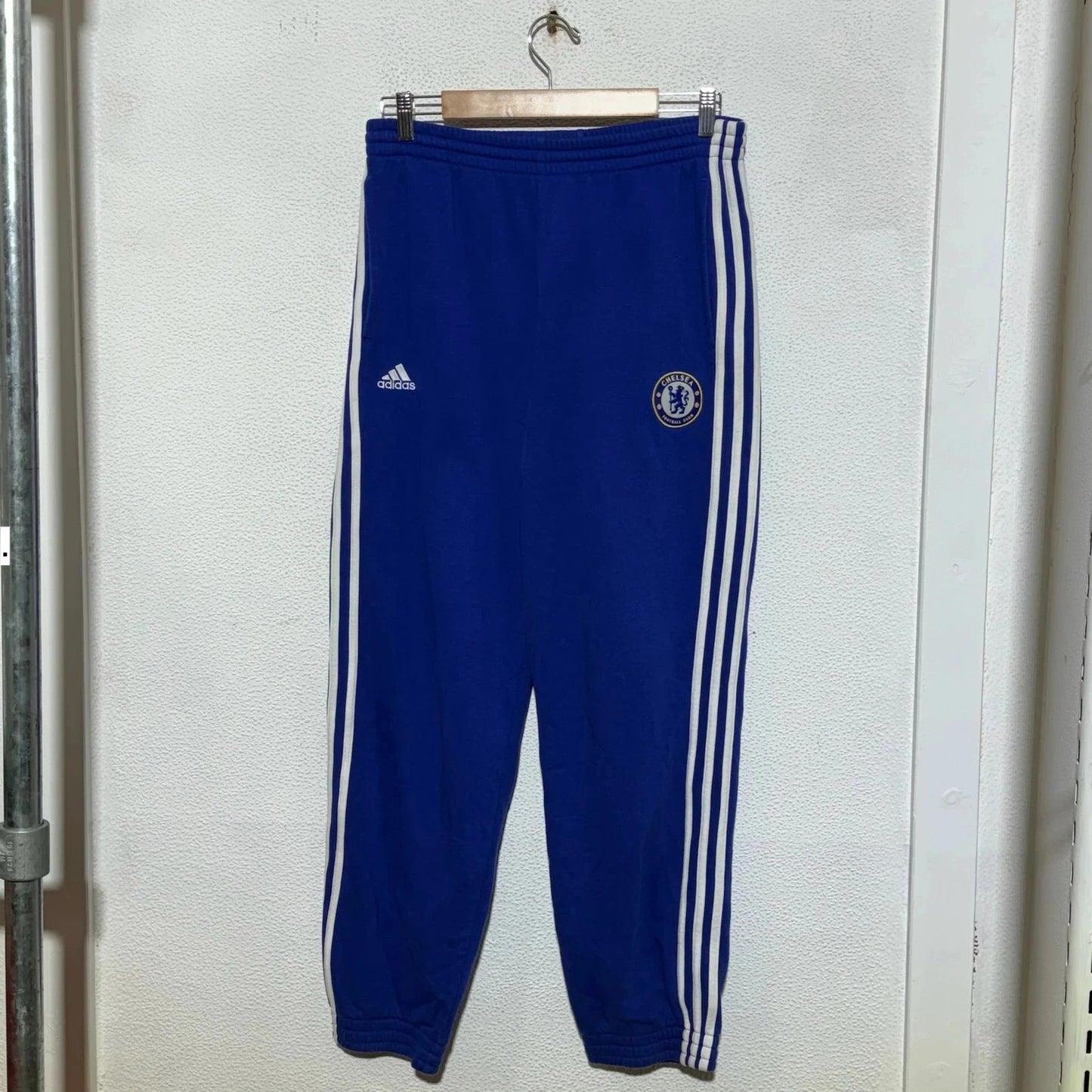 Blue Chelsea Adidas Tracksuit Bottoms - medium