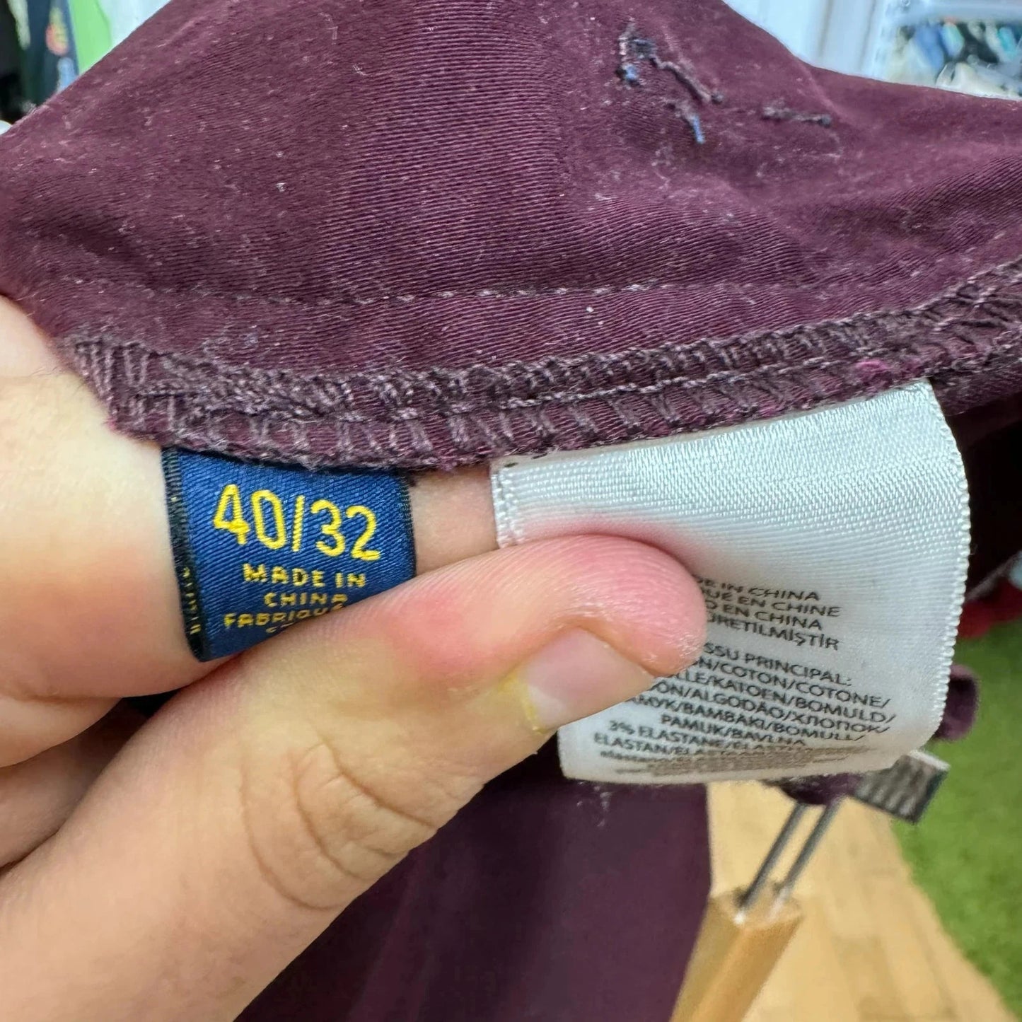 Purple Polo Ralph Lauren Chino Trousers - 40W 32L