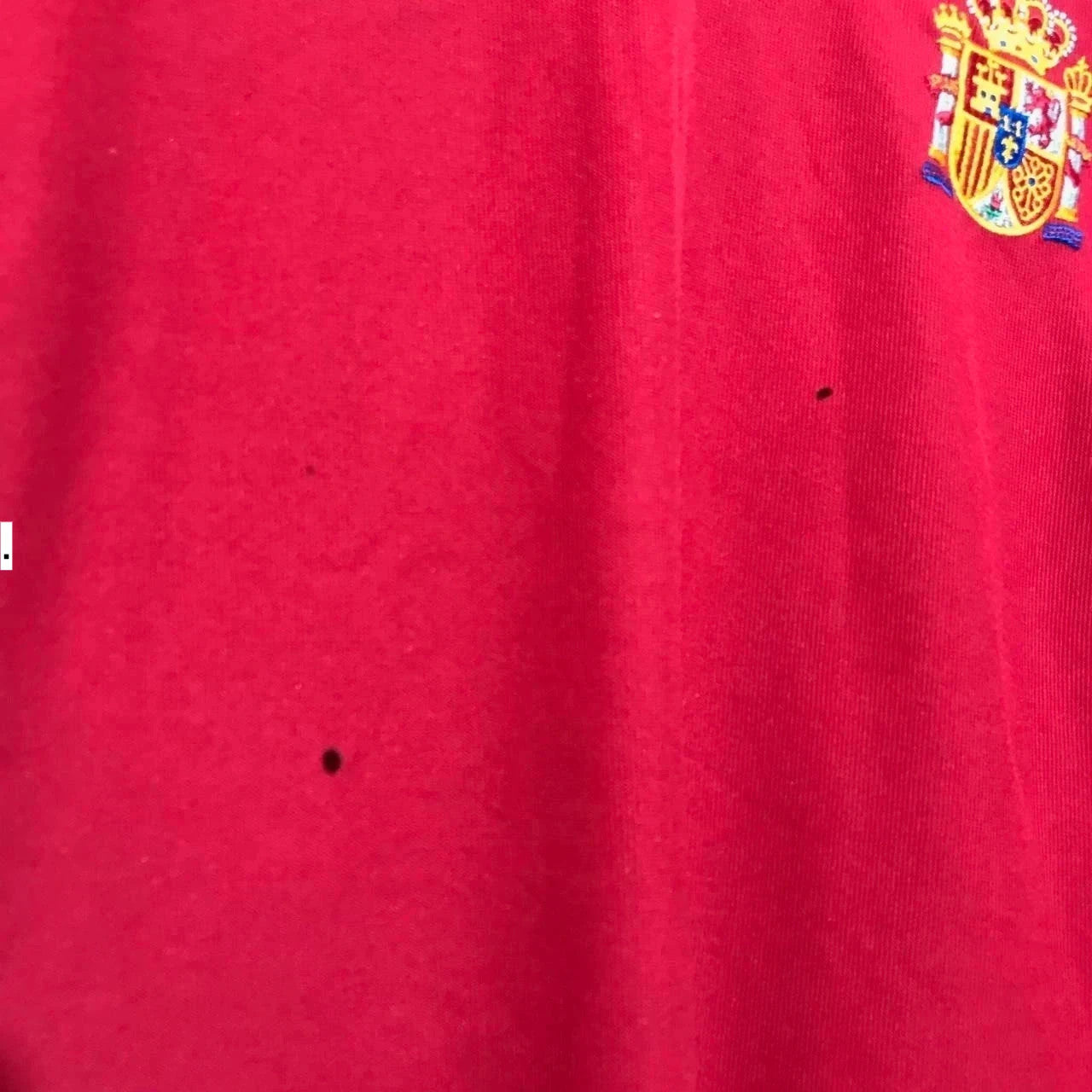 Vintage 2002 Spain Shirt Home Kit Adidas Red - Large