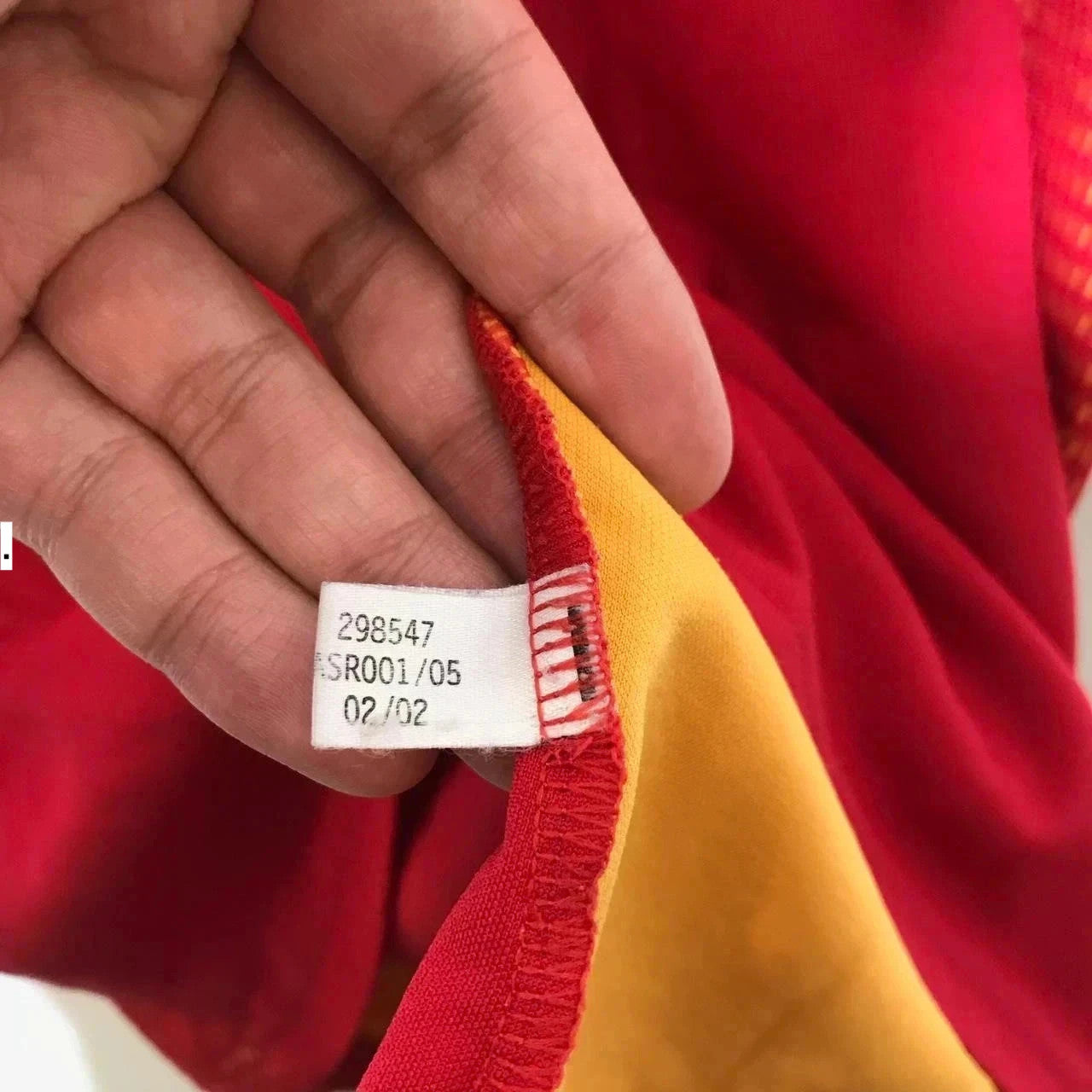 Vintage 2002 Spain Shirt Home Kit Adidas Red - Large