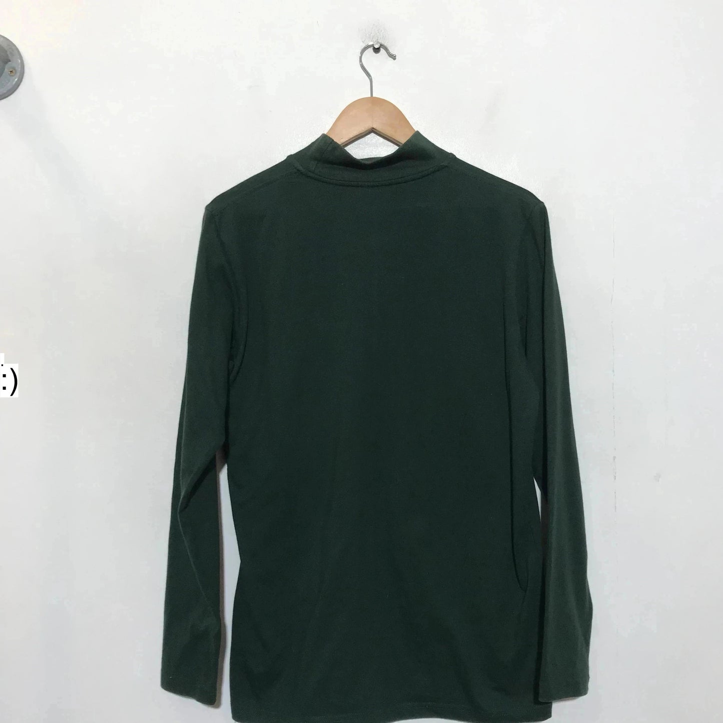 Vintage 00s Forest Green Duke Mock Neck T Shirt "Core" - XL