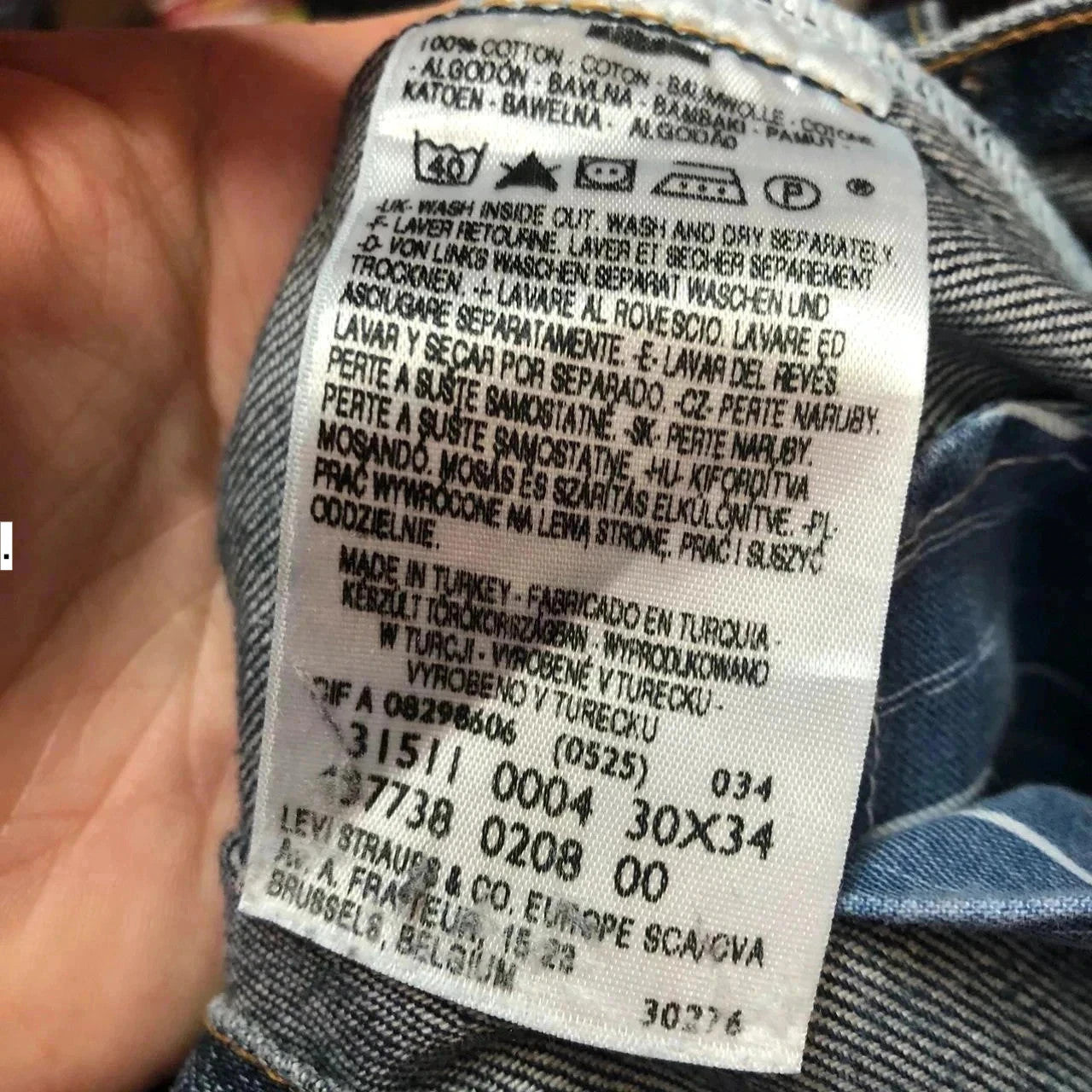 Vintage Navy Levi’s 511 Jeans Tapered Leg - 30W 34L