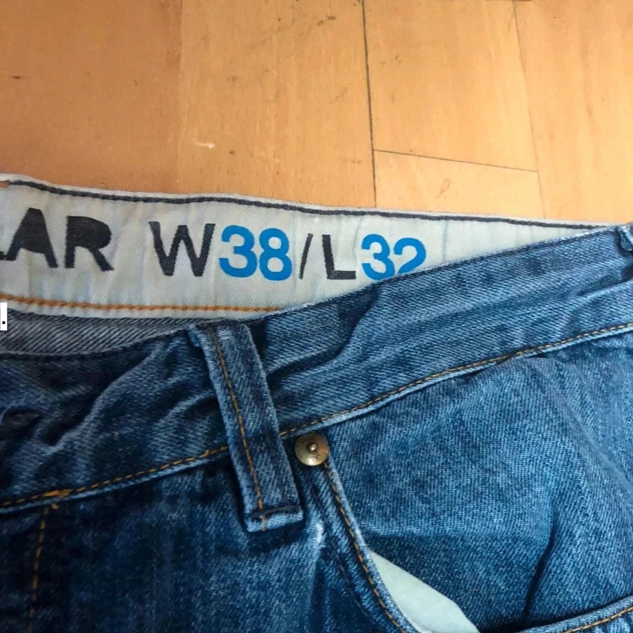 Blue French Connection Loose Jeans - 38W 32L