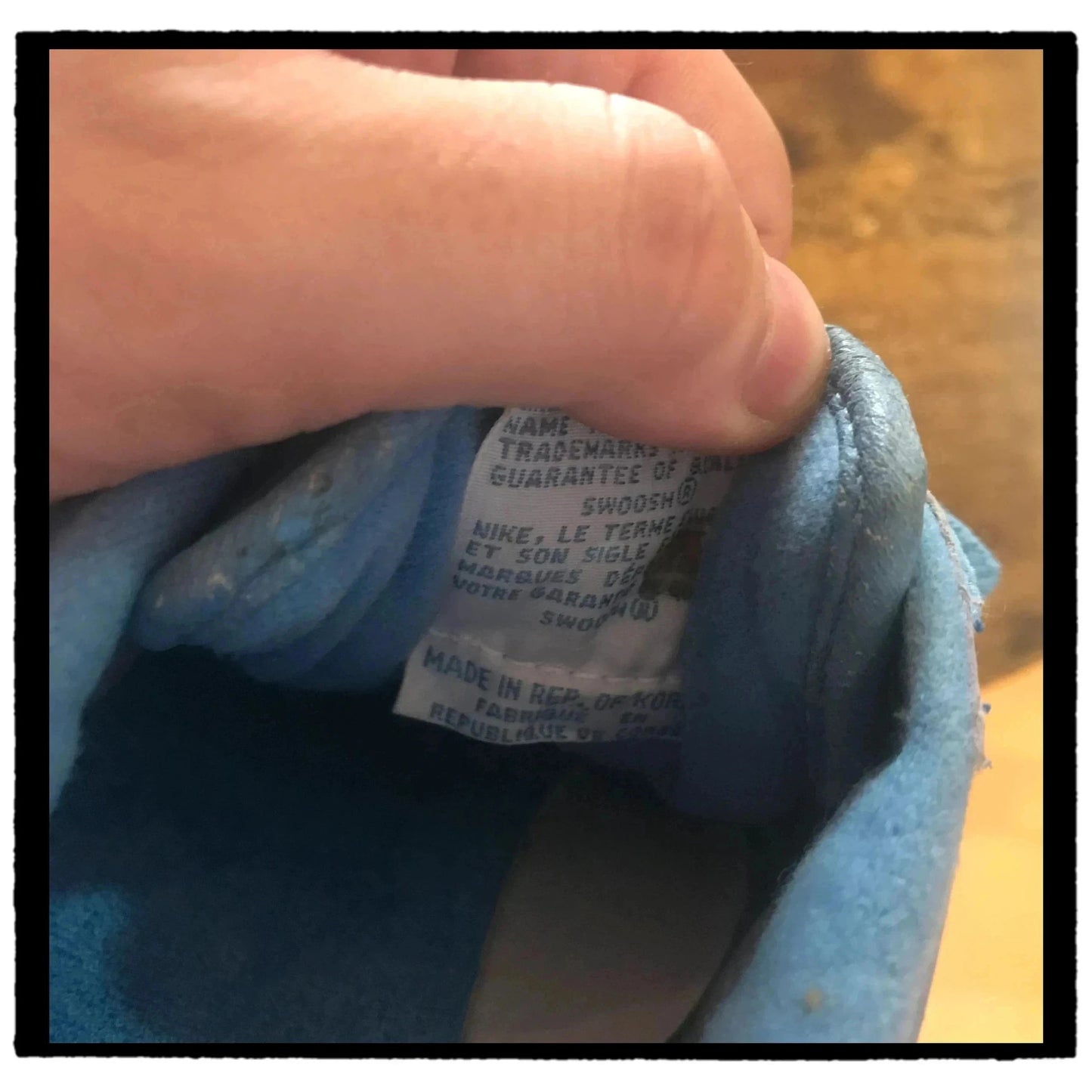 Deadstock 1980s 1986 Blue Nike Cheer Tennis Trainers - US10