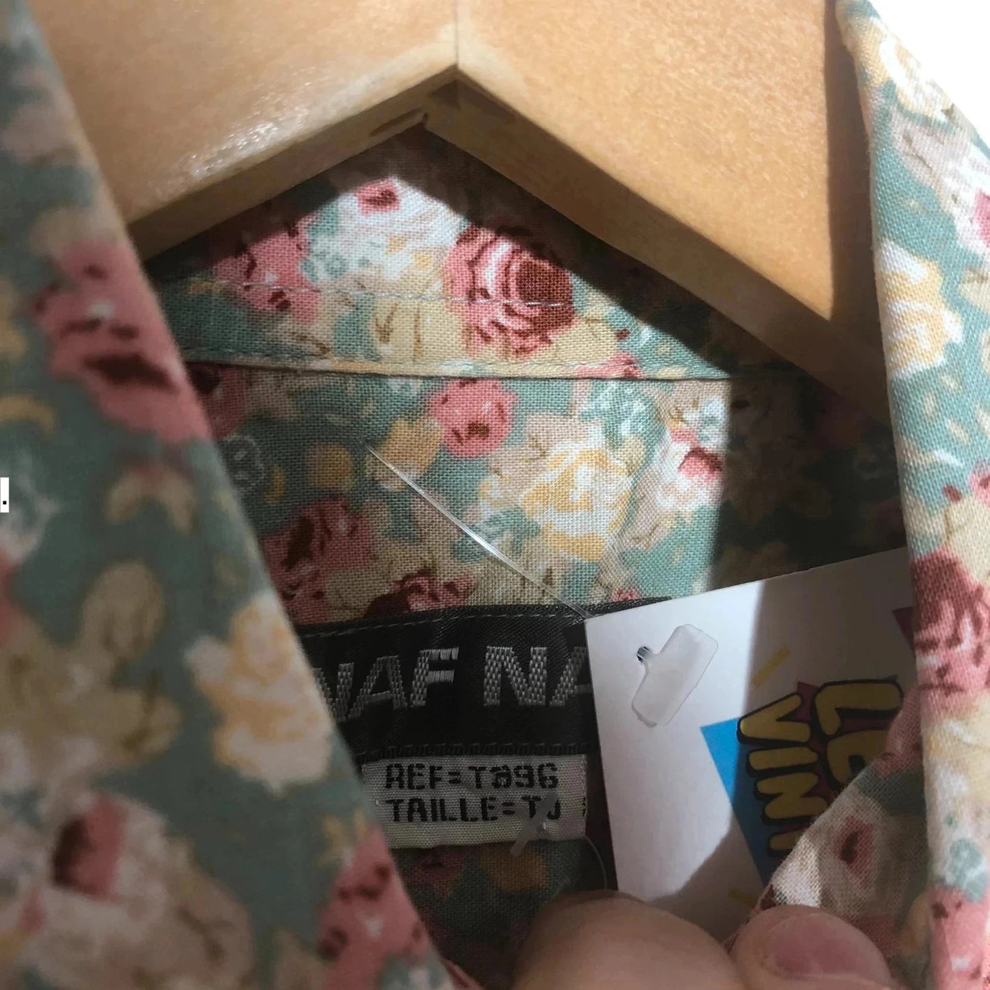 Vintage 90s Floral Patterned Nafnaf Shirt - Small