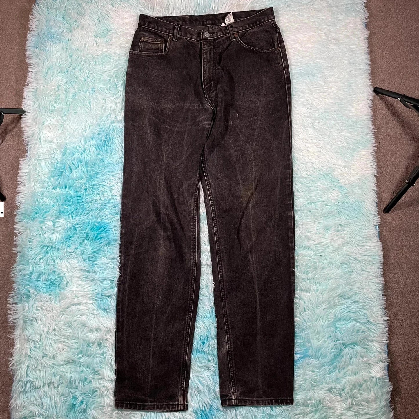 Vintage 90s Black Calvin Klein Jeans Straight Leg - 33W