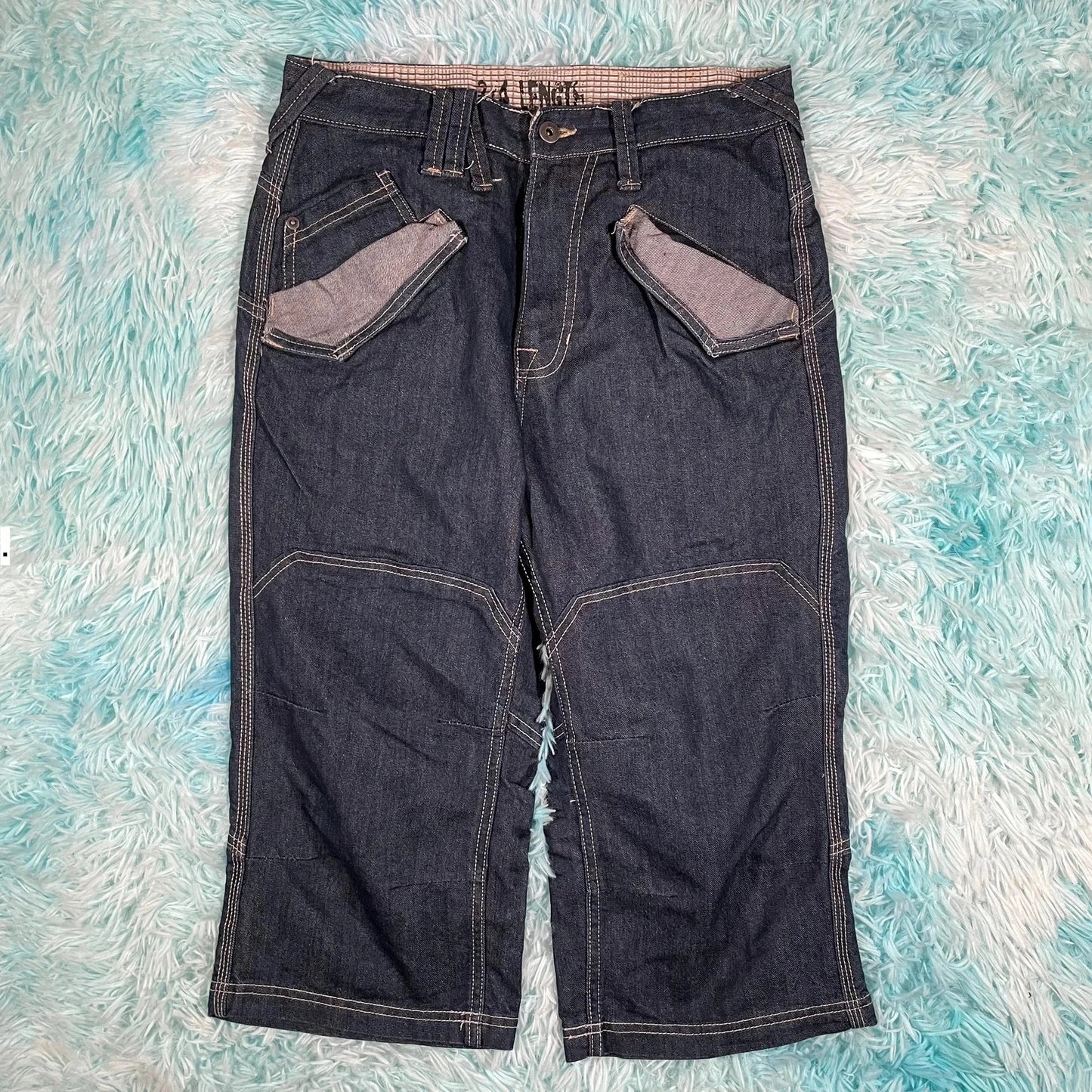 Vintage Y2K Denim Shorts Jorts -30W