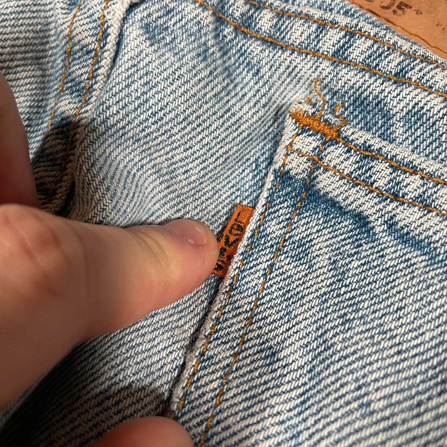 Vintage 80s Levi’s 505 Jeans Straight Leg Orange Tab - 32W 34L