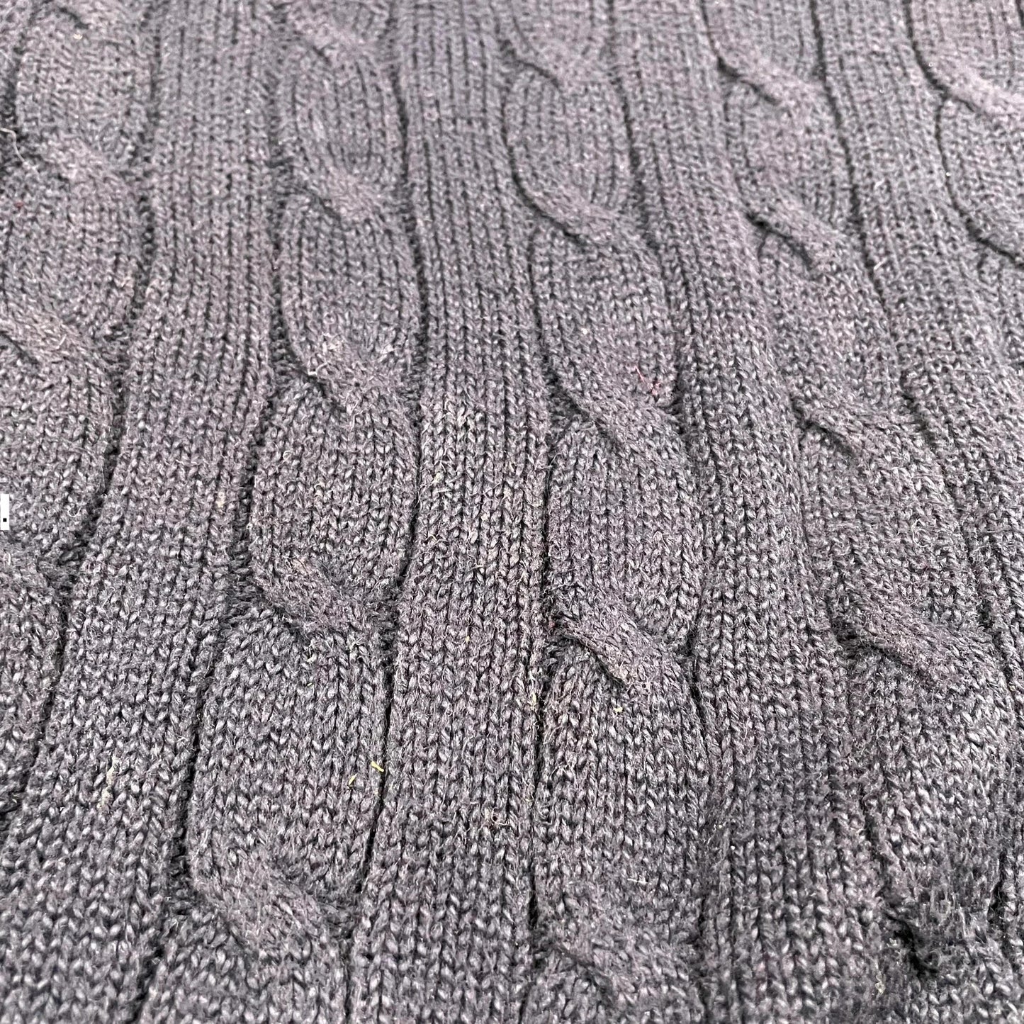 Navy polo Ralph Lauren Cable Knit Jumper - Medium