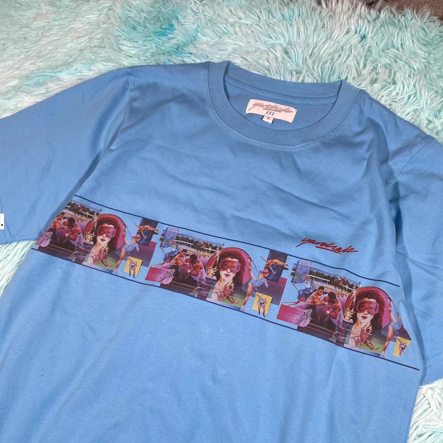 Blue Yardsale Graphic T Shirt - Small