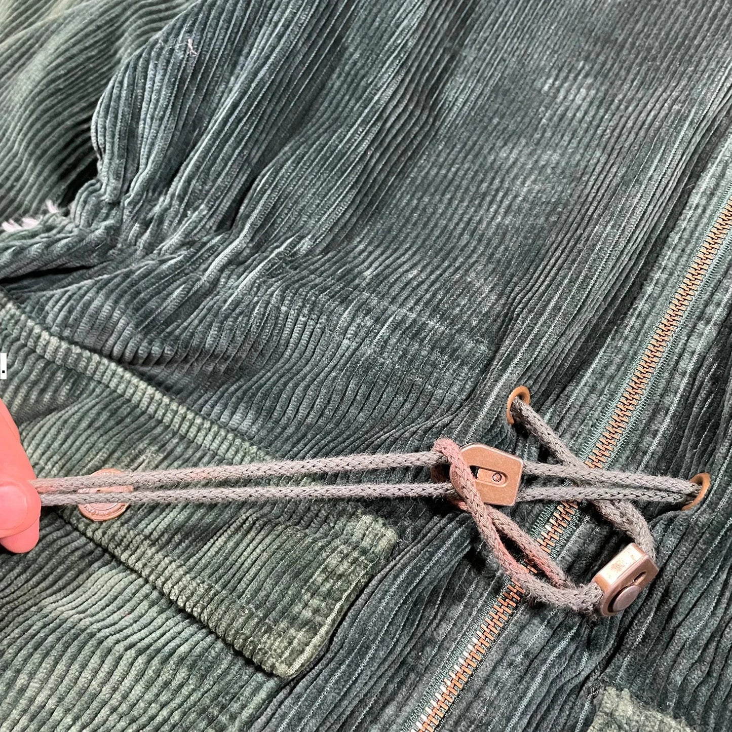 Vintage 90s Green Corduroy Jacket - Size 10