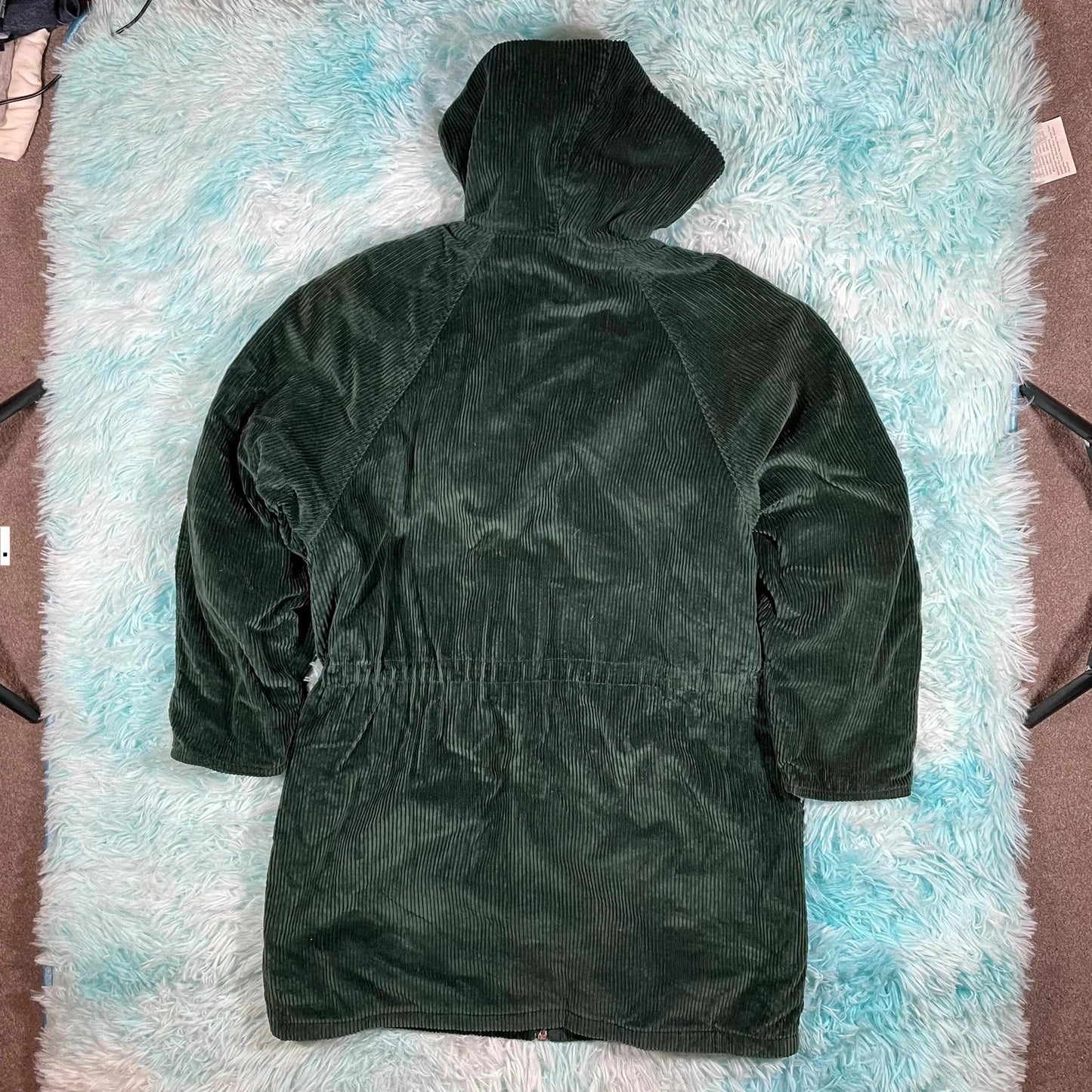Vintage 90s Green Corduroy Jacket - Size 10