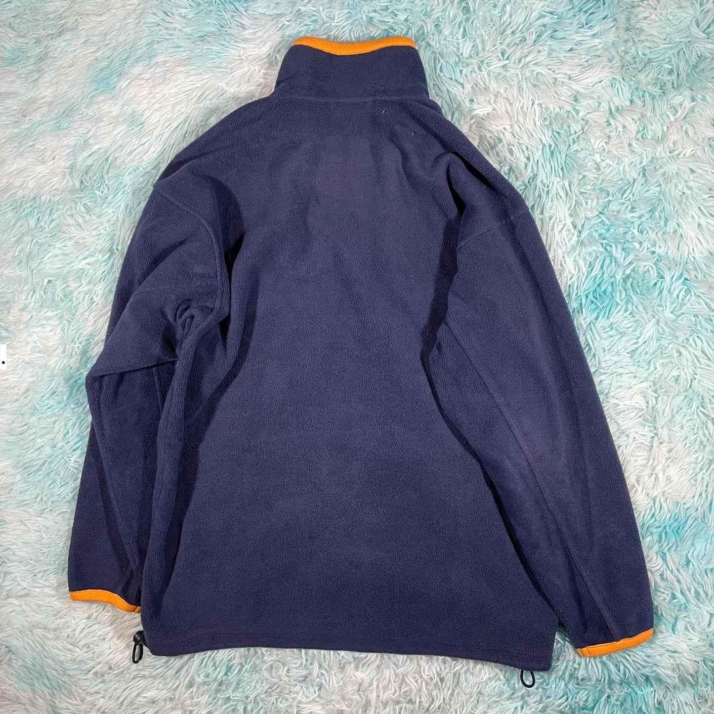 Vintage 90s Navy Adidas Fleece Full Zip - Small